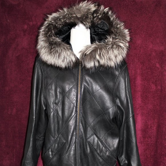 #189 Leather /fox fur - Picture 2 of 5